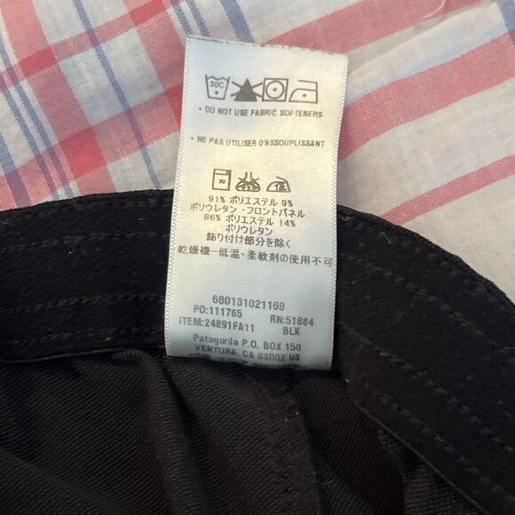 Patagonia Integral Pants Black Softshell Stretch Hiking Outdoor Travel | Wms S - Picture 15 of 15